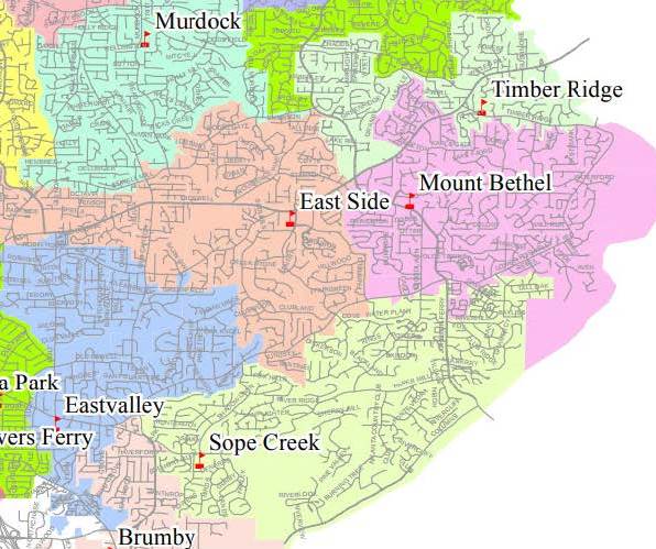 Cobb County School District Map Map Of The World